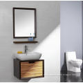 Lanbor Hanging Single Sink Veneer Wood Modern Bathroom Vanity Cabinet with Mirror (NT013)